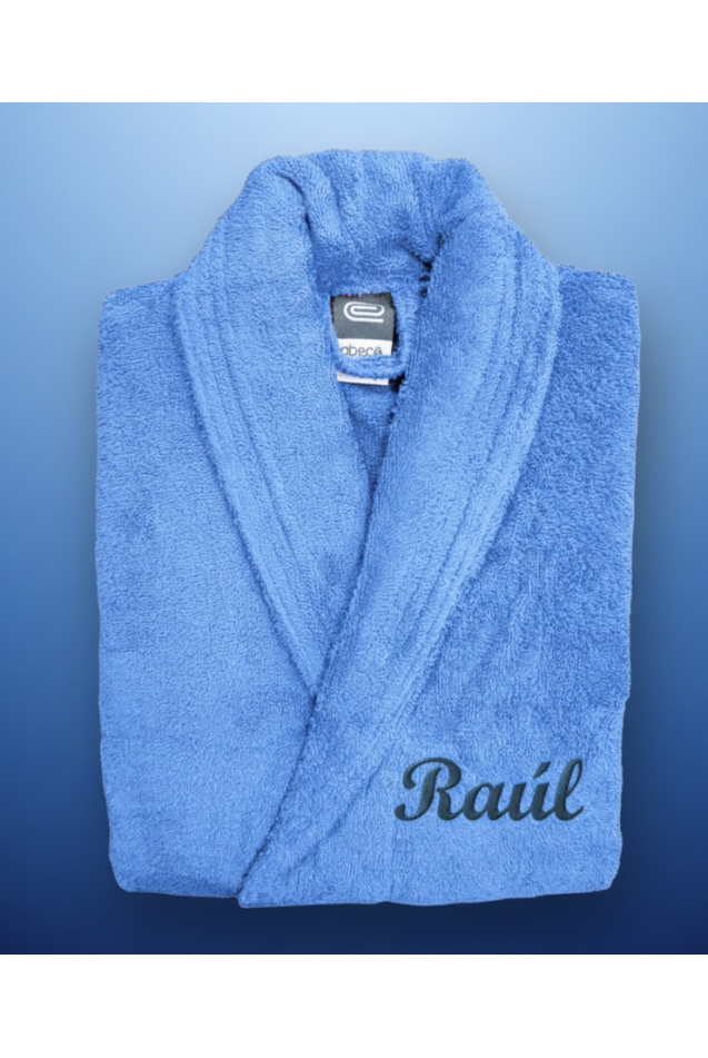 Comprar Albornoz Smoking Celeste