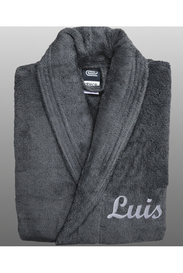 Comprar Albornoz Smoking Gris