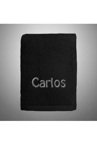 Comprar Toalla Personalizada Negro Abecé