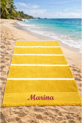 Toallas Playa Tie dyed Curry