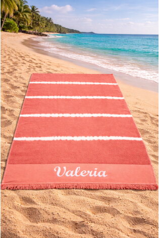 Toallas Playa Tie dyed Coral