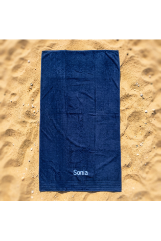 Toalla Playa Cool Azul Marino