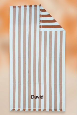 Toalla Playa Stripes Cobre