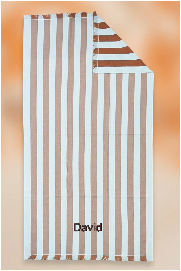 Comprar Toalla Playa Pareo Stripes Cobre