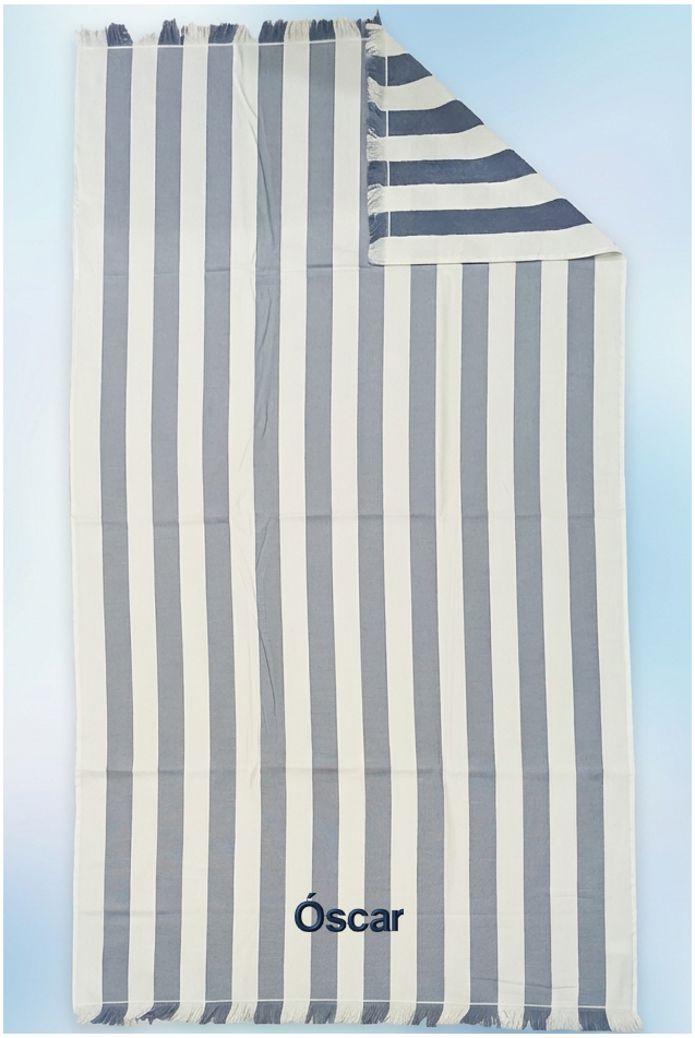 Comprar Toalla Playa Pareo Stripes Azul Marino