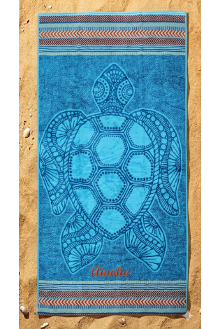 Toalla Playa Tortuga Océano