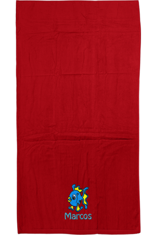 Toalla Playa Pez Roja