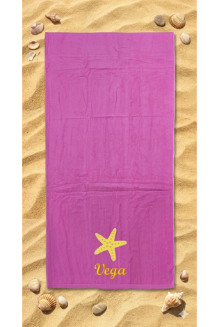 Comprar Toalla Playa Estela Fresa