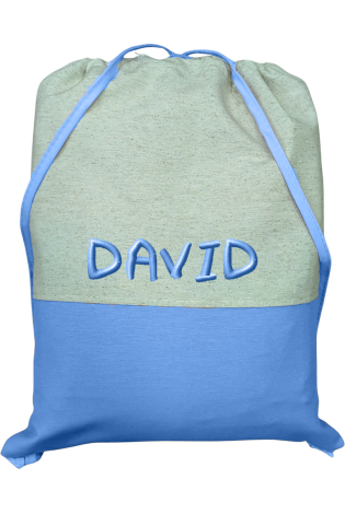Bolsa Ropa Guardería Azul Line