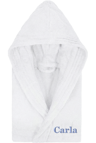 Albornoz Capucha Blanco Personalizado