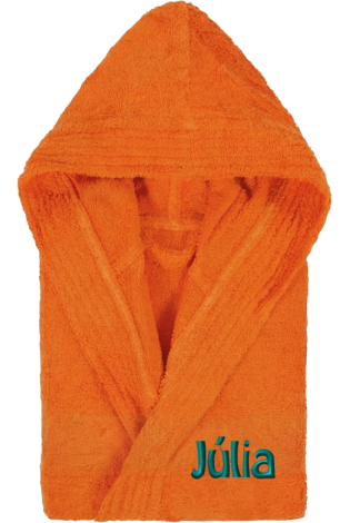 Albornoz Kids Naranja Personalizado