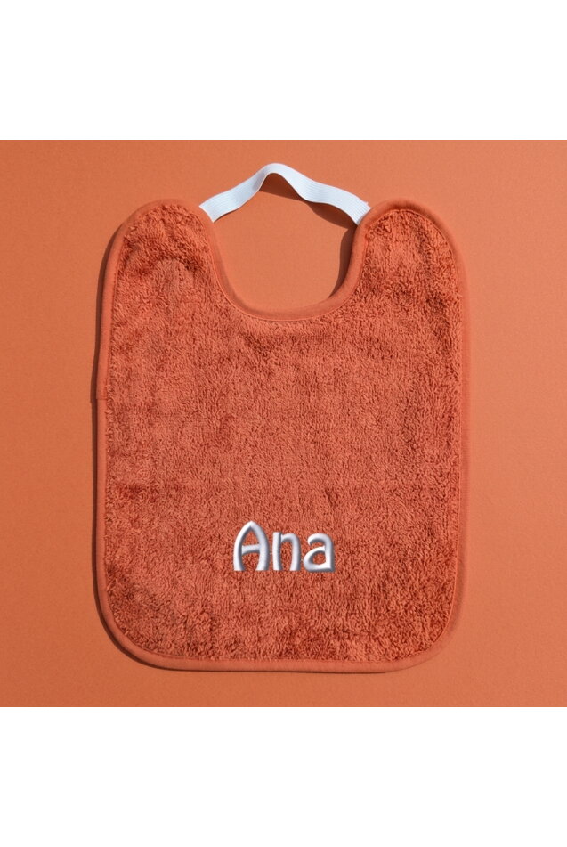 Comprar Babero Guardería Goma Cobre