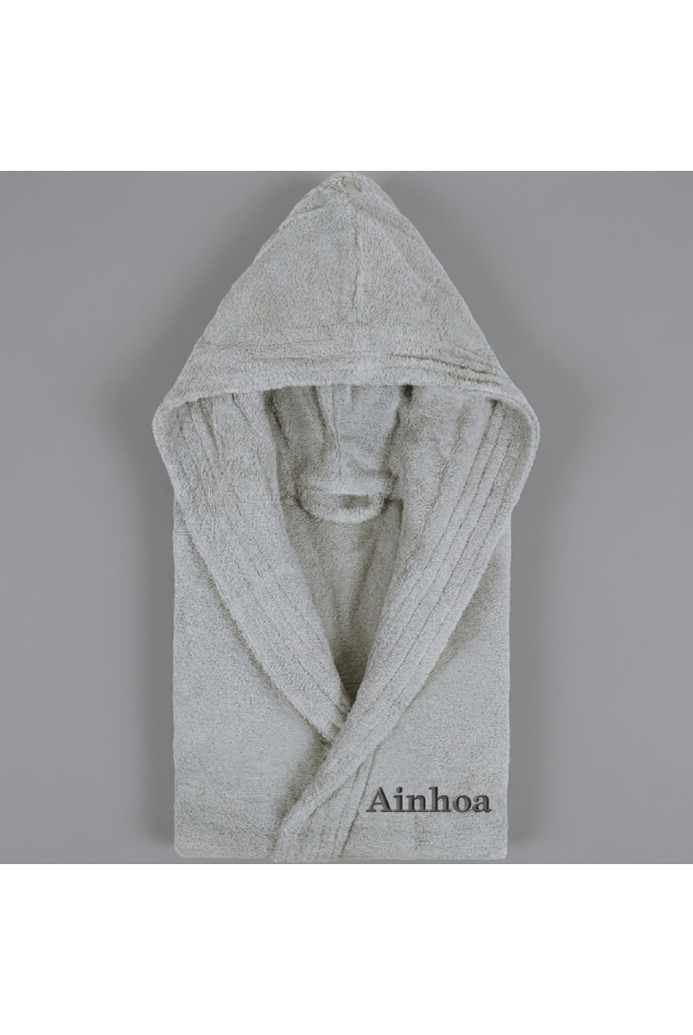 Comprar Albornoz Capucha Plata