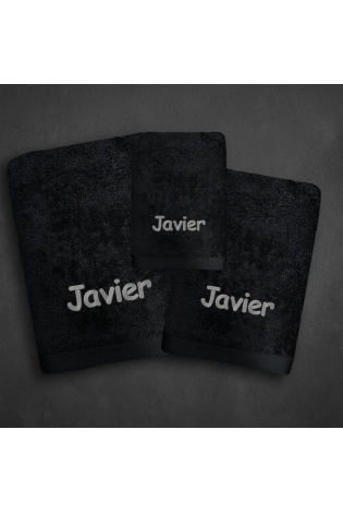 Juego de Toallas Pure Negro