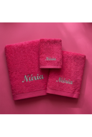 Juego de Toallas Pure Fucsia
