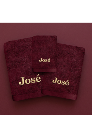 Juego de Toallas Pure Burdeos