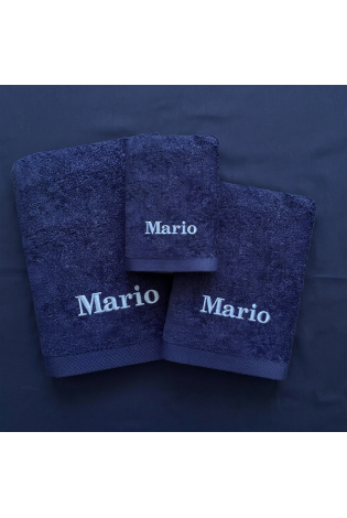 Juego de Toallas Pure Marino