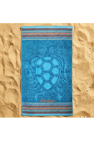 Toalla Playa Tortuga Océano