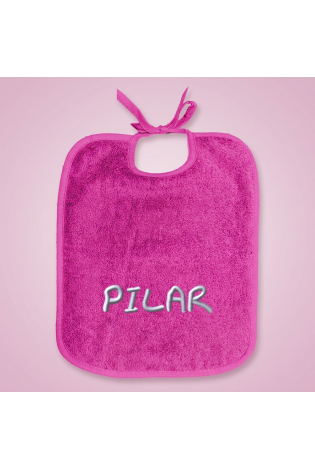 Babero Picolo Con Tira Fucsia Personalizado