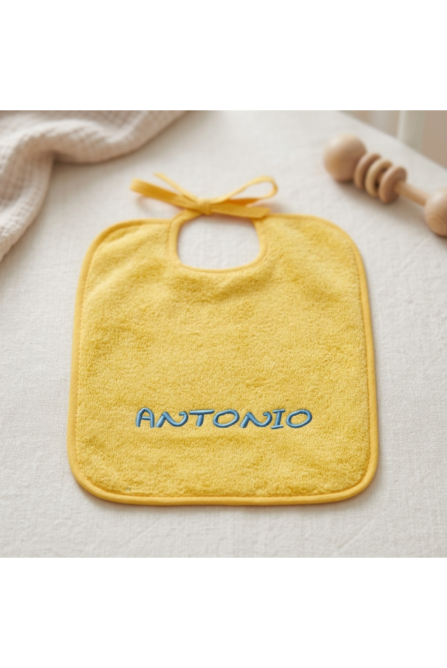 Comprar Babero Picolo Con Tira Amarillo Personalizado