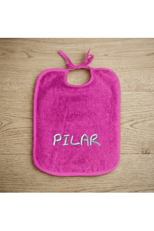 Babero Picolo Con Tira Fucsia Personalizado