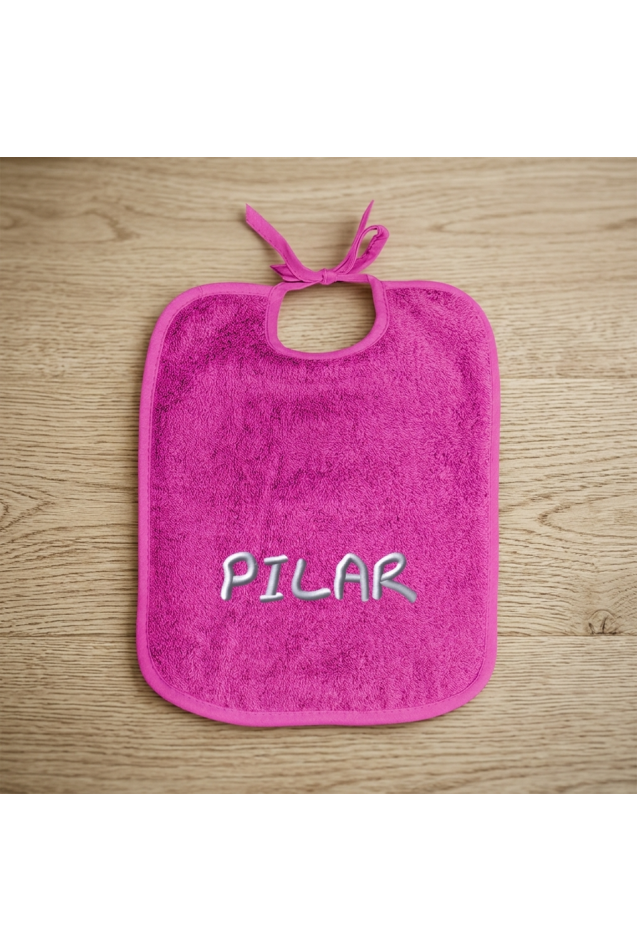 Comprar Babero Picolo Con Tira Fucsia Personalizado