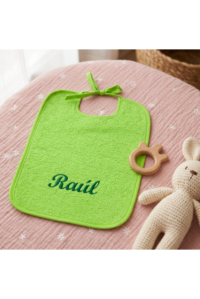 Comprar Babero Picolo Tira Pistacho Personalizado