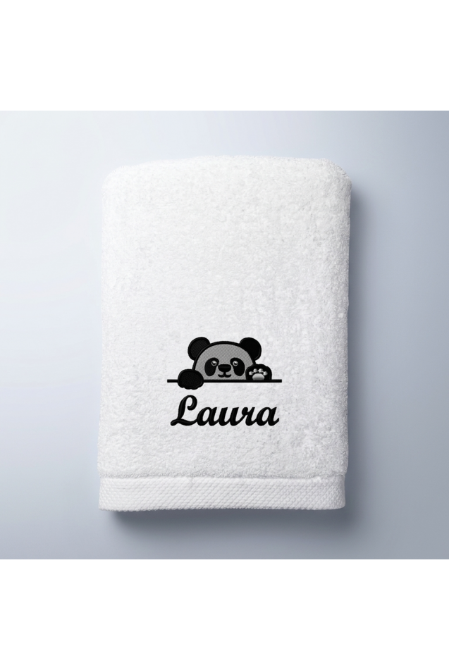 Comprar Toalla Panda Blanco Personalizada