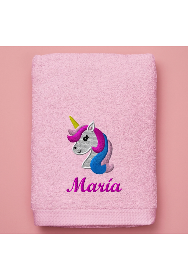 Comprar Toalla Unicornio Rosa Personalizada
