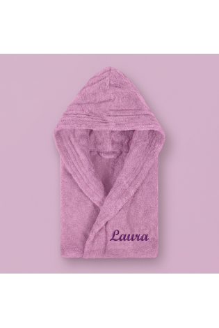 Albornoz Capucha Lavanda Personalizado