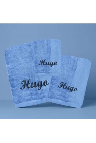 Juego Toallas Bamboo Azul