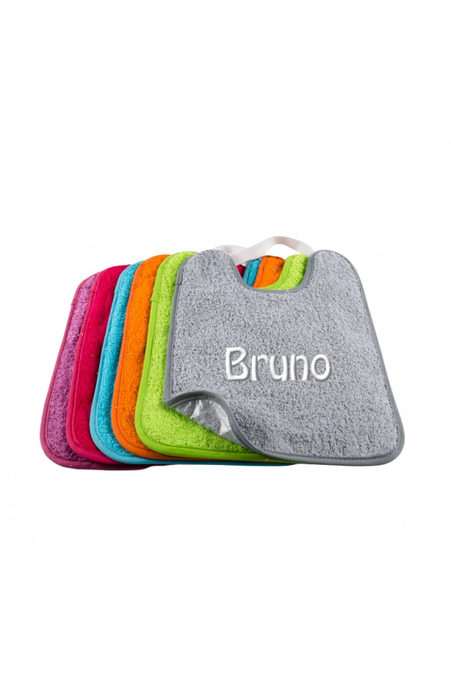 Comprar Pack 5 Baberos Guardería con Goma Personalizados
