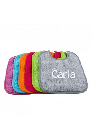 Pack 5 baberos  con tira personalizados