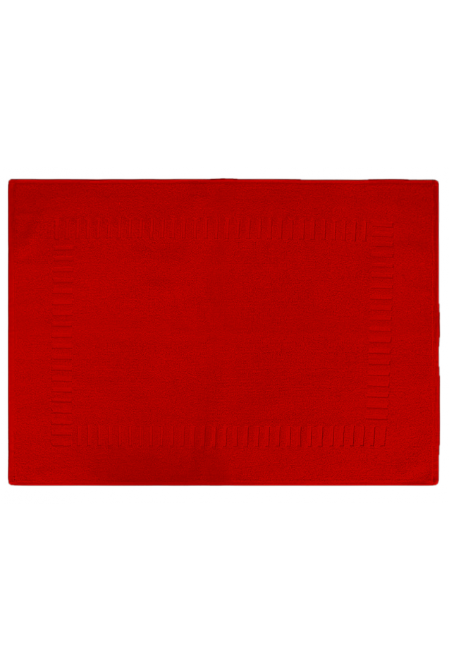 Alfombra Baño 100% Algodón Formas a precio barato Color Rojo Medidas 40x60cm