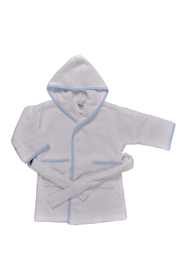 Comprar Albornoz Picolo Topos Azul T.1