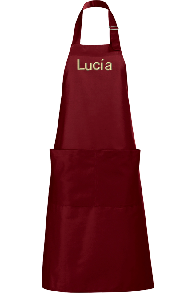 Comprar Delantal Burdeos Personalizado