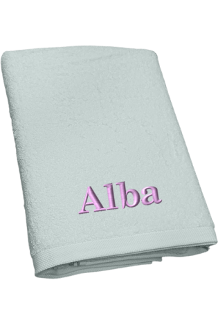 Toalla personalizada con nombre - Diseño exclusivo Cotó Blanc