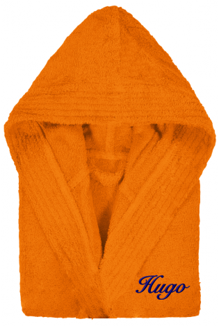 Albornoz Infantil Pure Naranja Personalizado