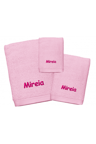 Juego de Toallas Pure Rosa Personalizado