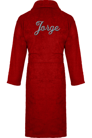 Albornoz Pure Rojo Personalizado Albornoz Pure Rojo Personalizado