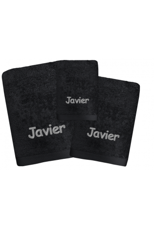 Juego de Toallas Pure Negro