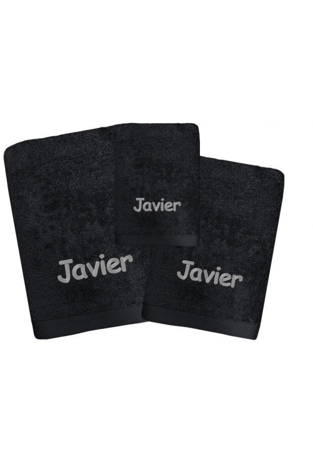Juego de Toallas Pure Negro Comprar Juego de Toallas Pure Negro
