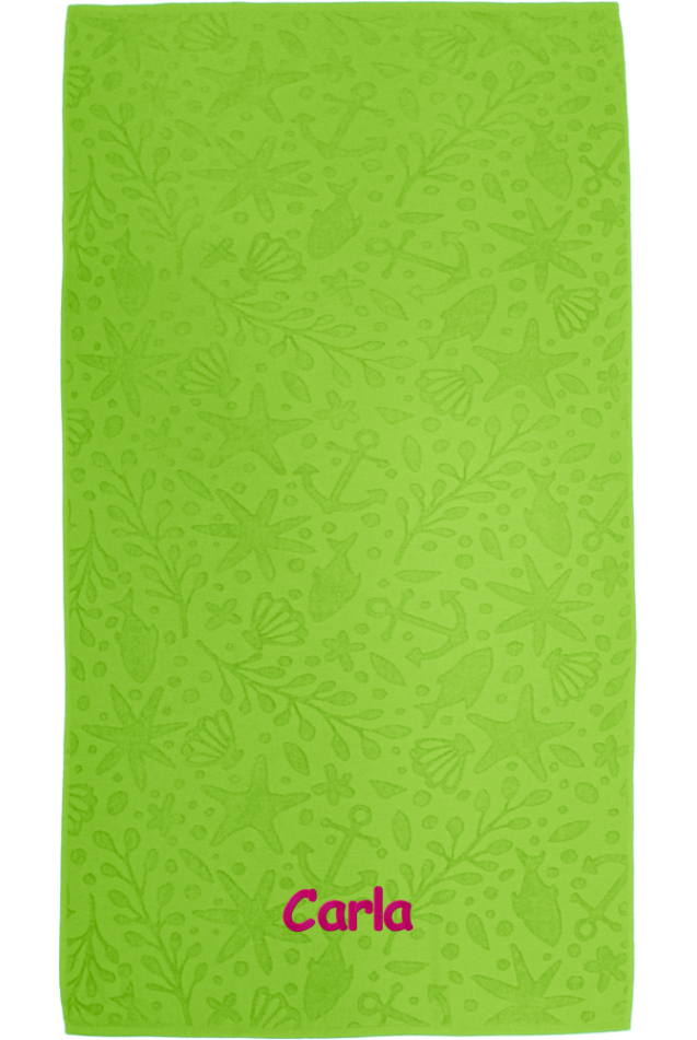 Toalla Playa Sea Life Pistacho Comprar Toalla Playa Personalizada Sea Life Pistacho