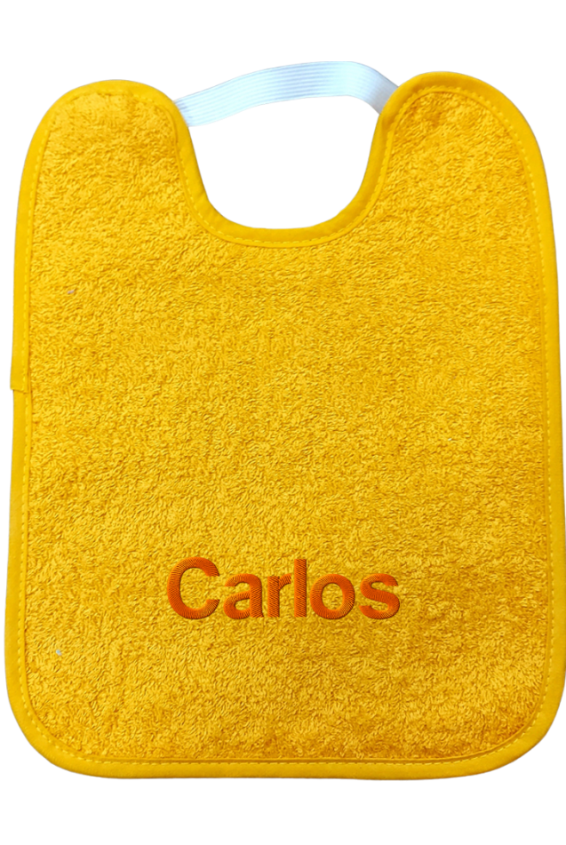 Babero Guardería Goma Oro Comprar Babero Guardería Goma Oro Personalizado