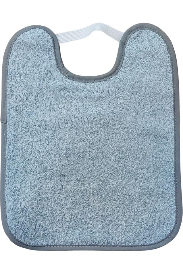 Comprar Babero Guardería Goma Gris Personalizado