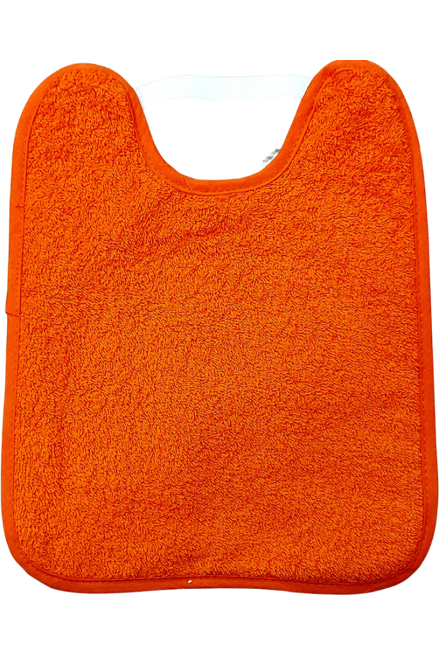 Comprar Babero Personalizado Guardería Goma Naranja