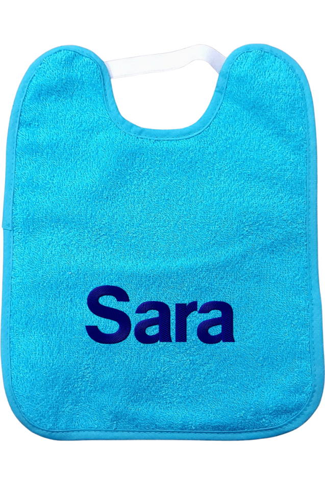 Babero Guardería Goma Turquesa Comprar Babero Guardería Goma Turquesa Personalizado