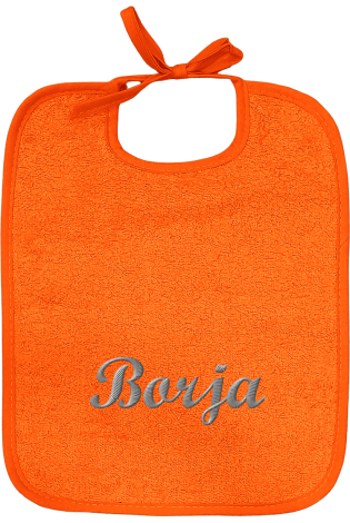 Babero Con Tira Naranja