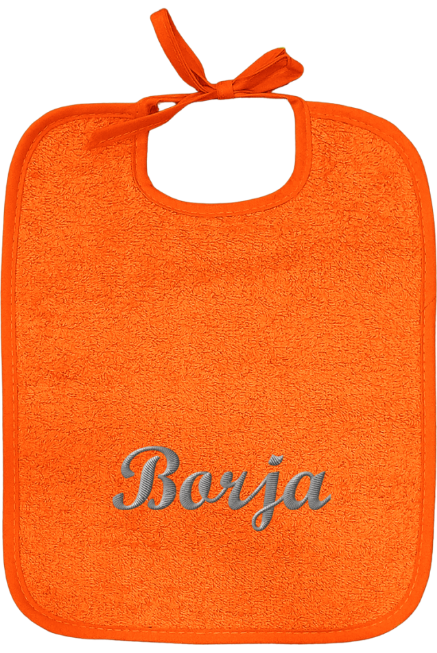 Comprar Babero Picolo Con Tira Naranja Personalizado