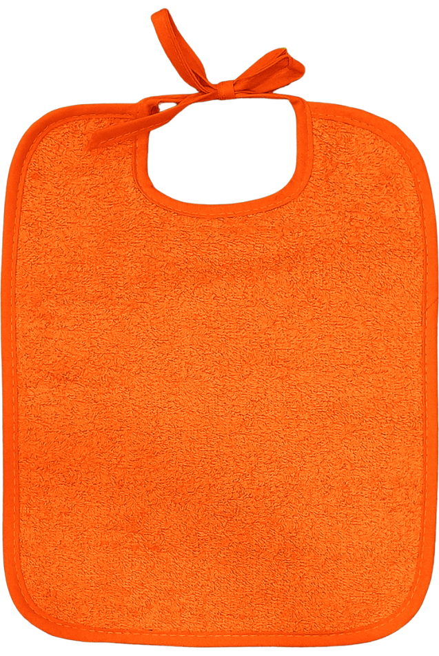 Comprar Babero Con Tira Naranja Personalizado